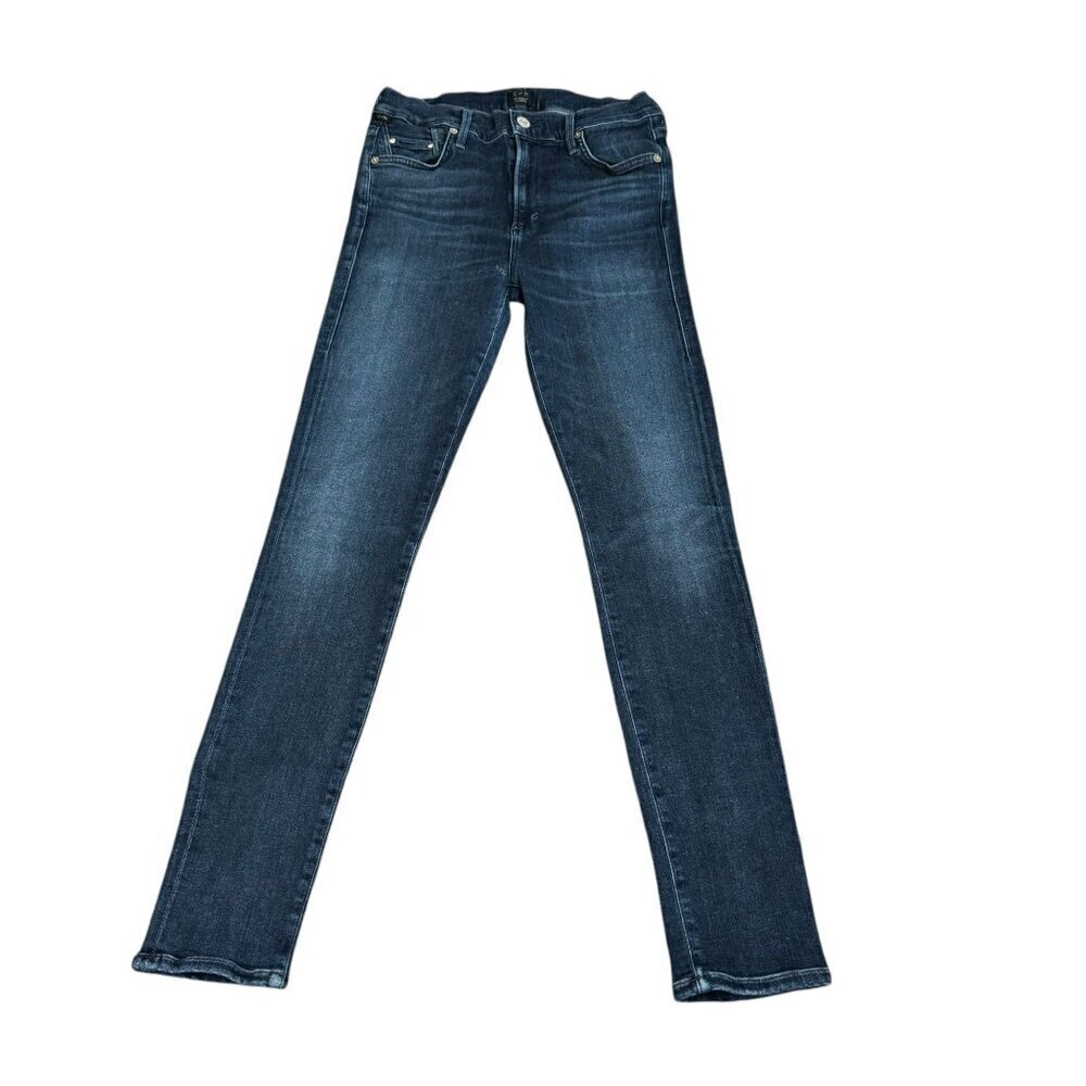 Citizens Of Humanity Rocket Women's Ankle Mid Rise Skinny Dark Denim Size 28 - Picture 2 of 15
